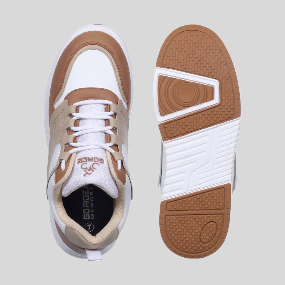 trendy sneakers for men white beige