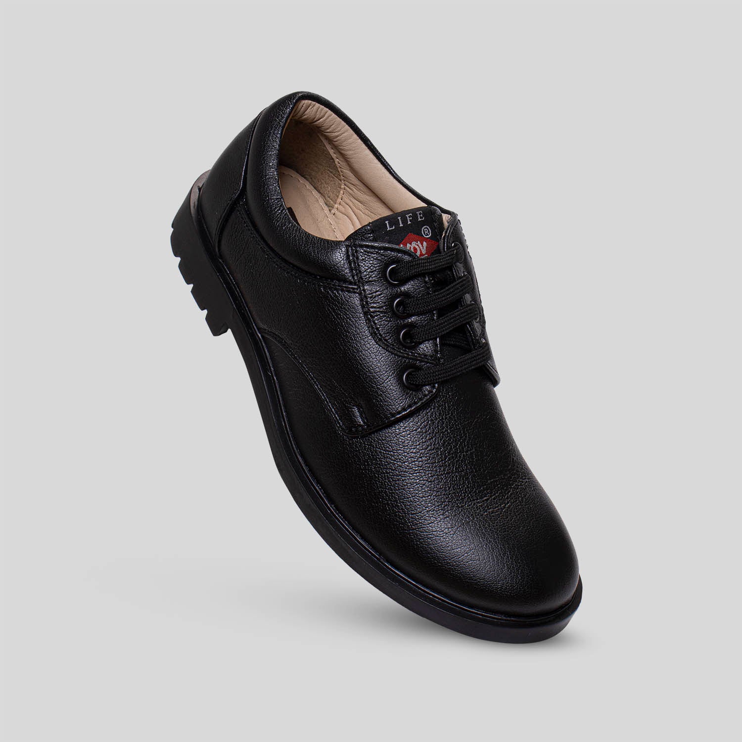 black branded formal shoes for men 4032