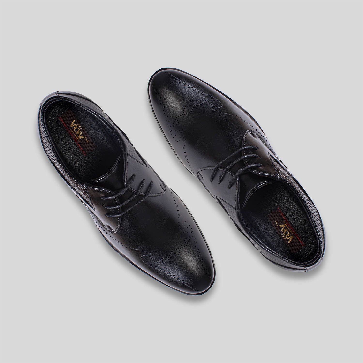 black casual formal shoes for men 2497