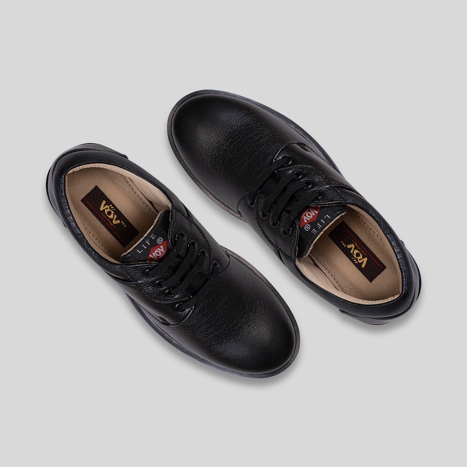 black casual formal shoes for men 4032