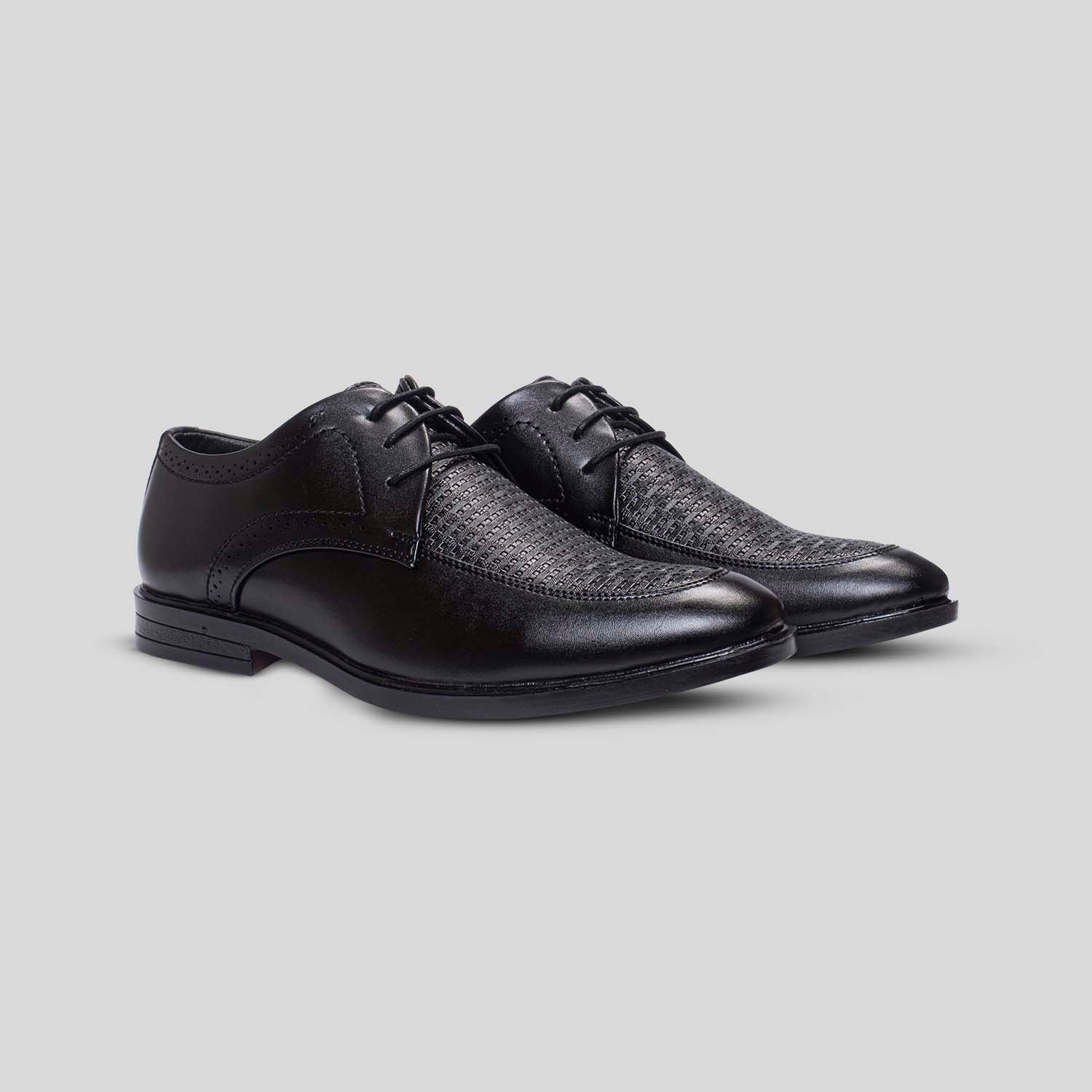 black comfortable formal shoes for men