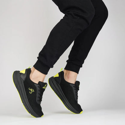 Black sports shoes for men online