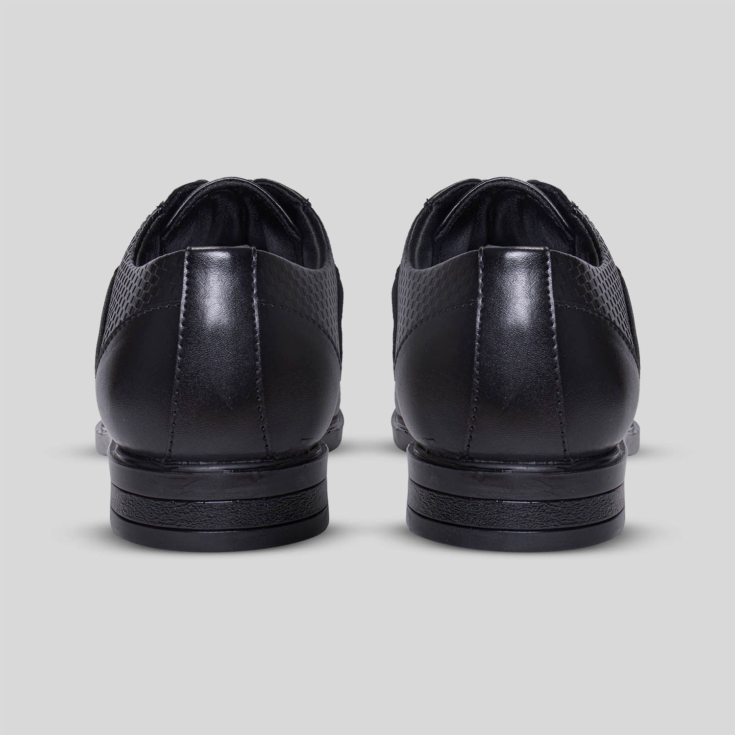 black stylish formal shoes for men 2497 