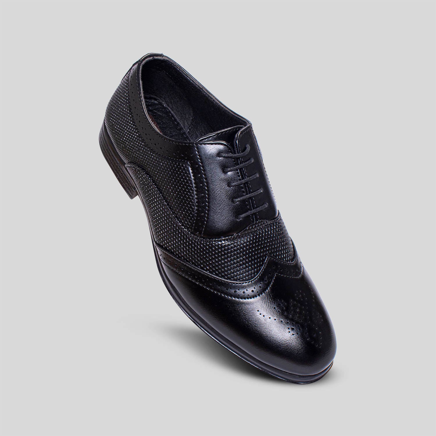 black stylish formal shoes for men 2499