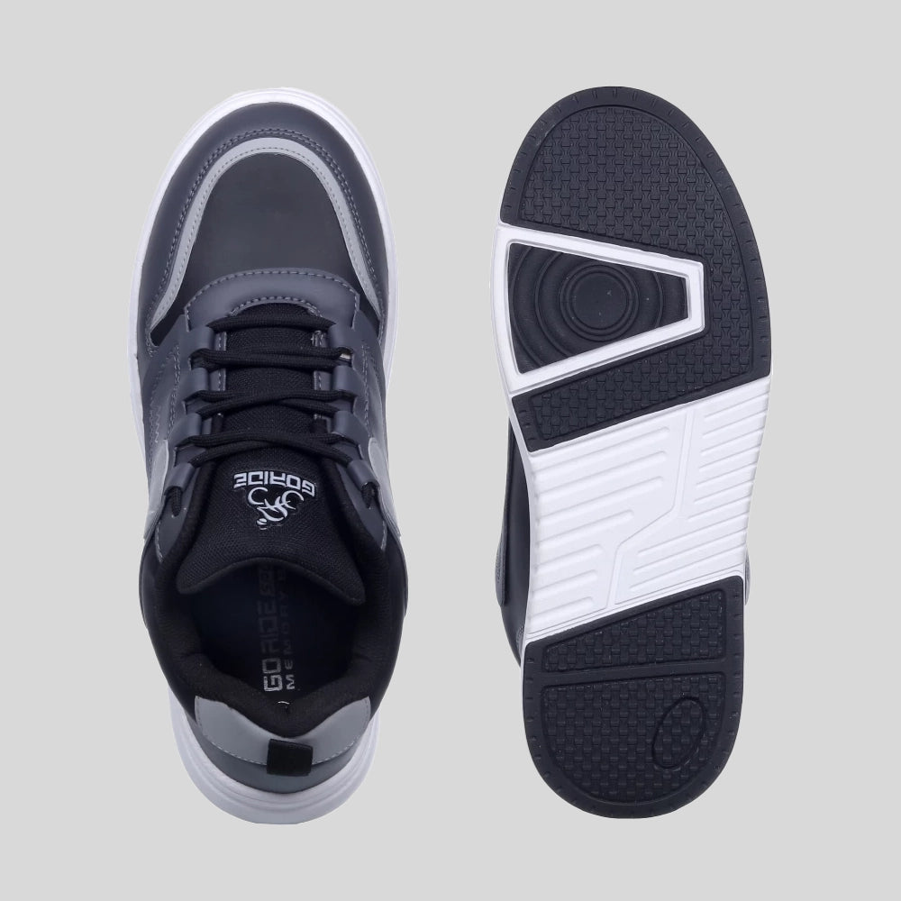 comfortable sneakers for men black grey