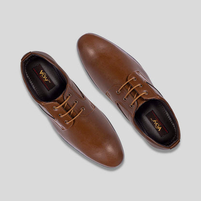 tan casual formal shoes for men 8013