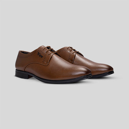 Tan formal shoes for men