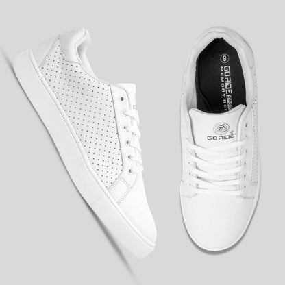 trendy white sneakers for men